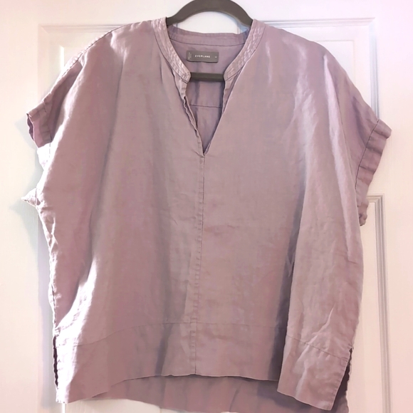 Everlane Women's Blouse in Light Purple - Picture 2 of 8